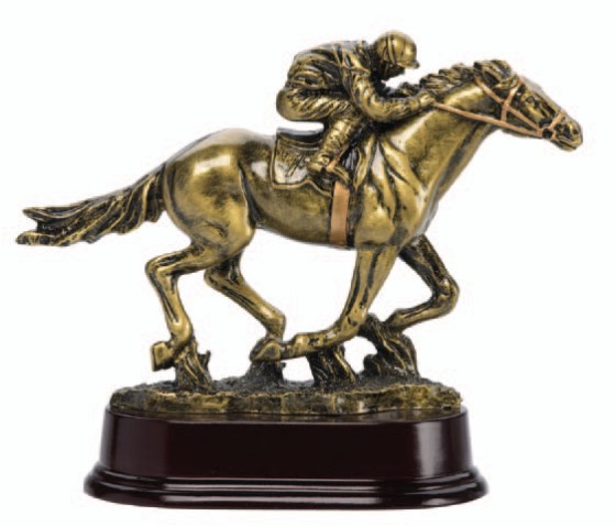 (image for) Race Horse Deluxe Sculpture - 6 1/2" - Click Image to Close